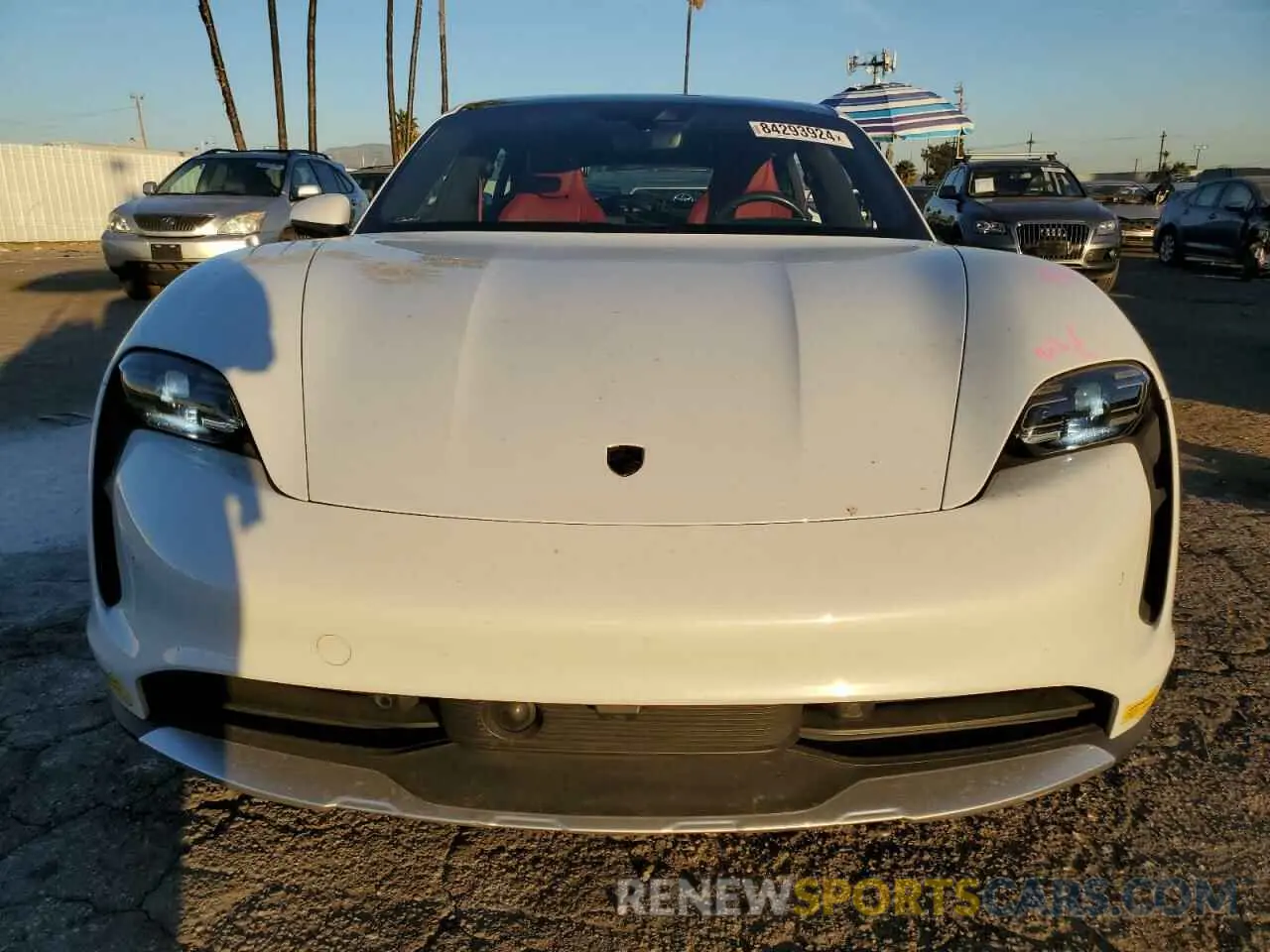 5 fotografías del automóvil dañado WP0BA2Y10NSA67274 PORSCHE TAYCAN 2022