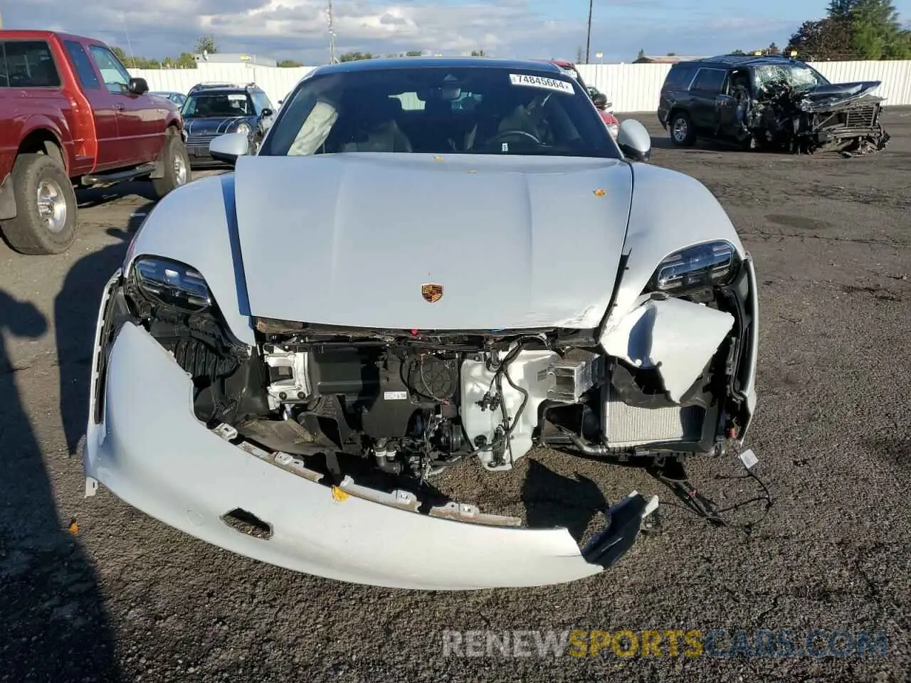 5 fotografías del automóvil dañado WP0AA2Y1XPSA14449 PORSCHE TAYCAN 2023