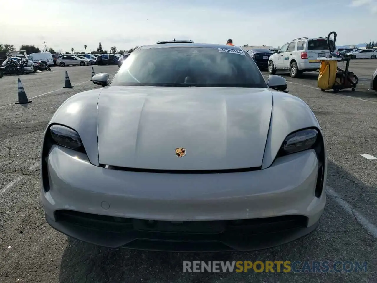 5 fotografías del automóvil dañado WP0AB2Y16PSA35585 PORSCHE TAYCAN 2023