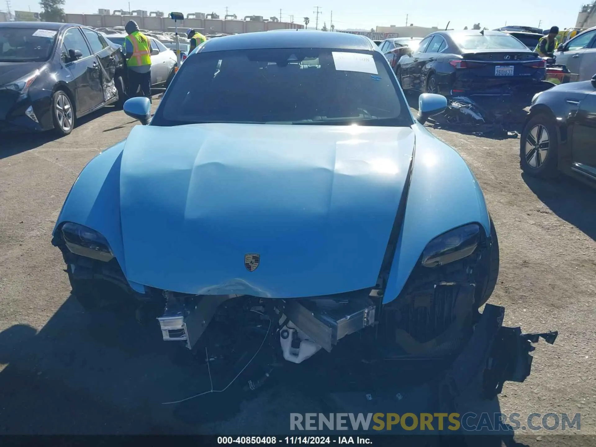 13 fotografías del automóvil dañado WP0AC2Y12PSA52218 PORSCHE TAYCAN 2023
