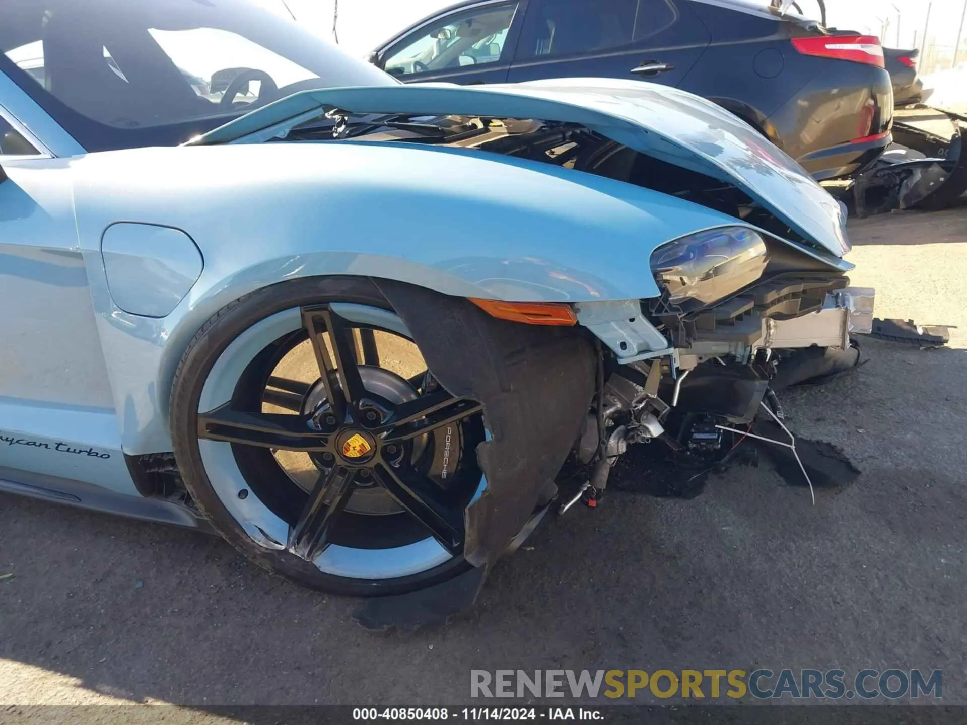 20 fotografías del automóvil dañado WP0AC2Y12PSA52218 PORSCHE TAYCAN 2023