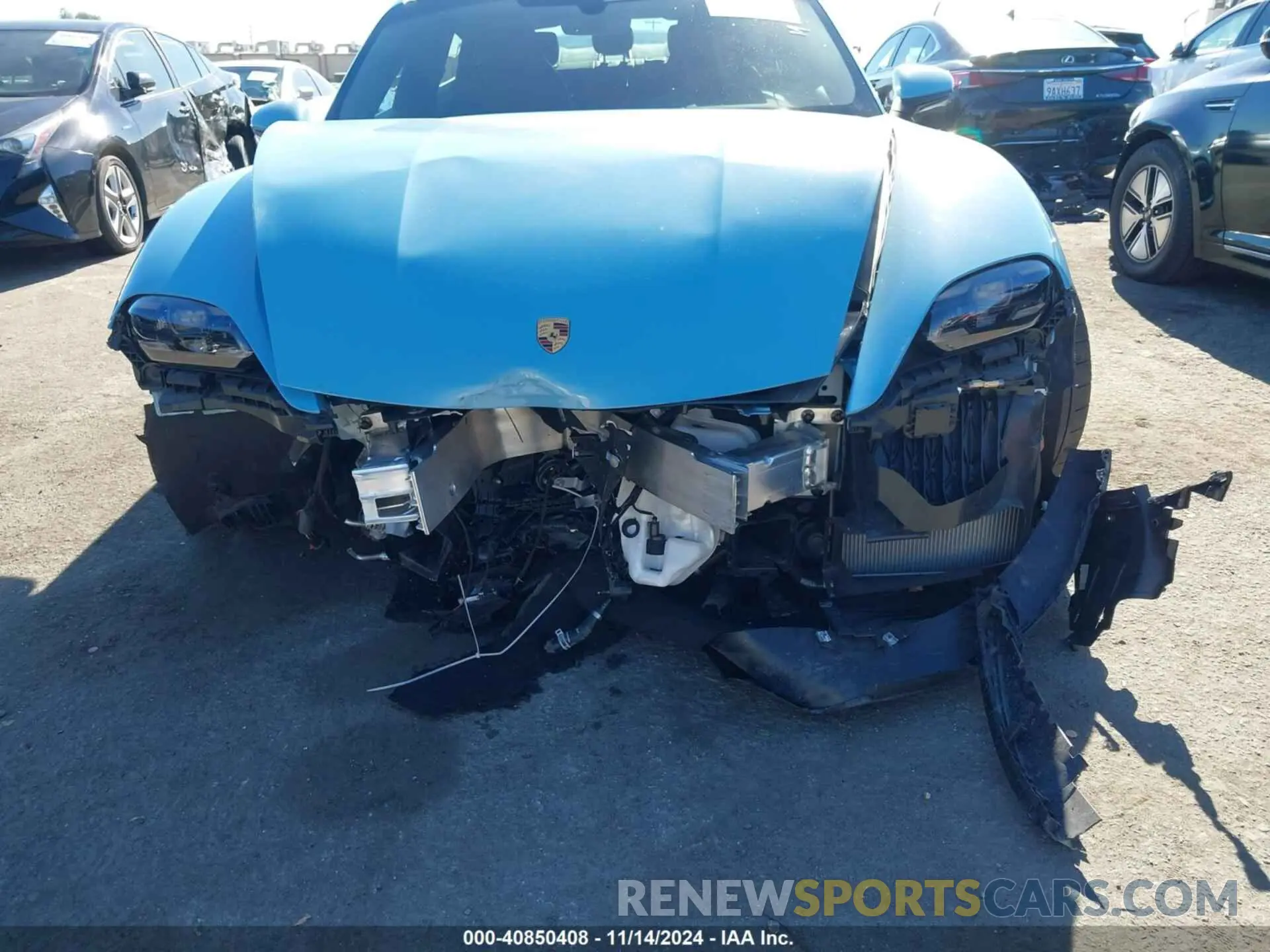 6 fotografías del automóvil dañado WP0AC2Y12PSA52218 PORSCHE TAYCAN 2023