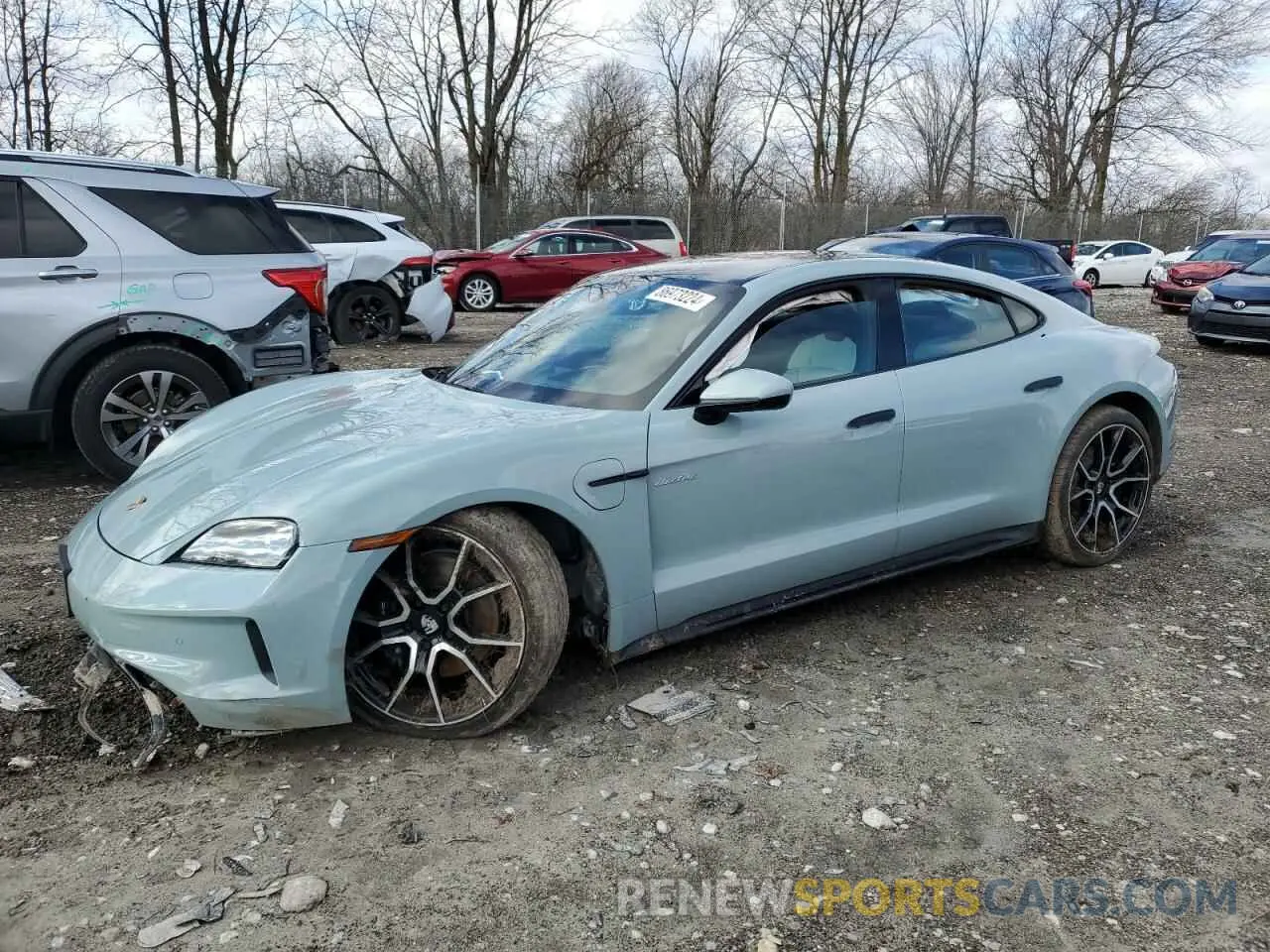 1 fotografías del automóvil dañado WP0AA2Y11SSA08693 PORSCHE TAYCAN 2025
