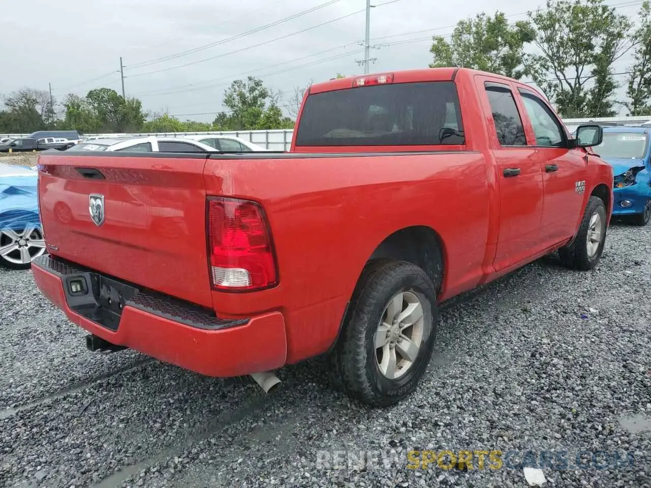 3 fotografías del automóvil dañado 1C6RR6FG4KS515019 RAM 1500 2019