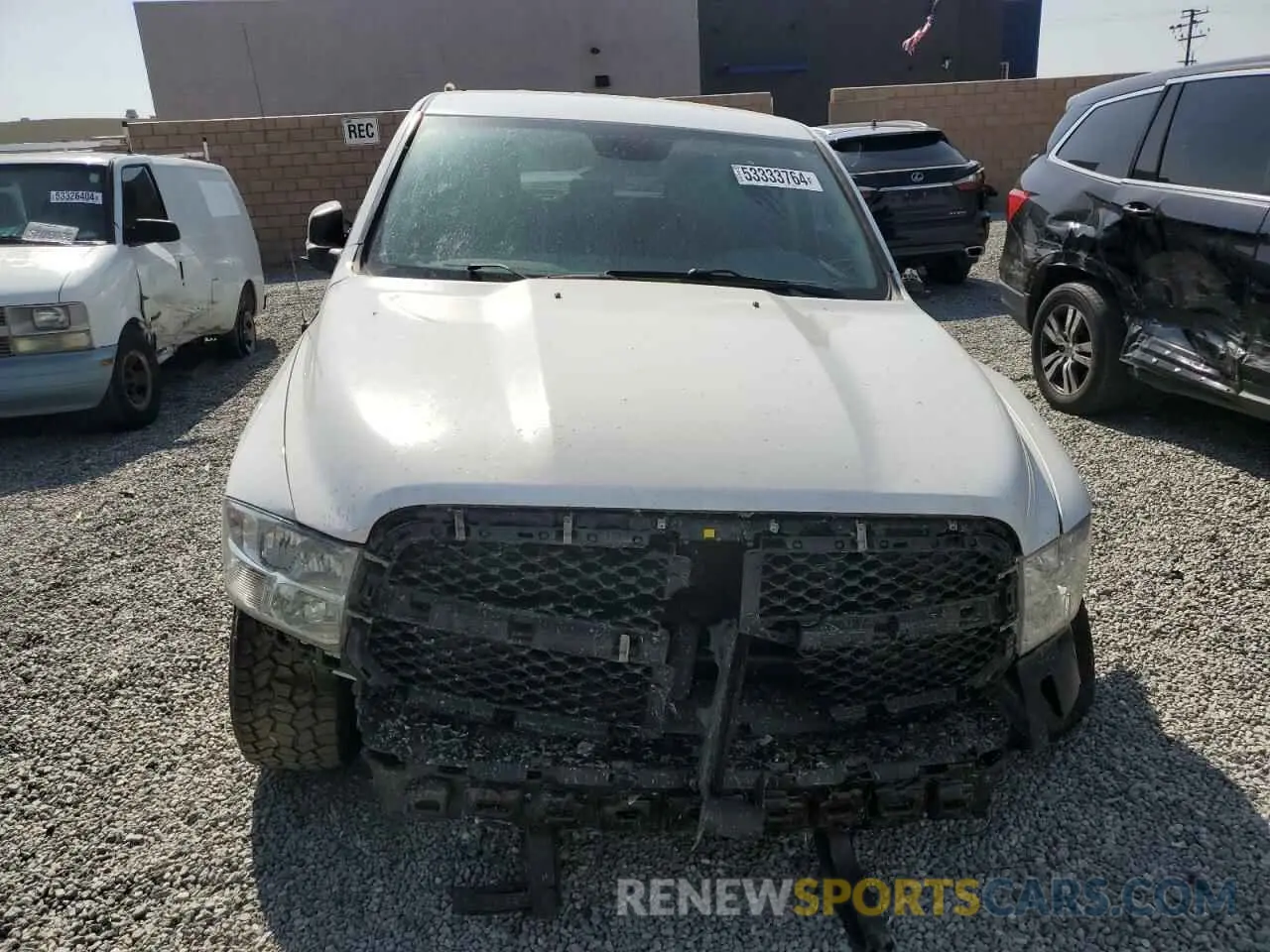 5 fotografías del automóvil dañado 1C6RR6FT9KS730845 RAM 1500 2019