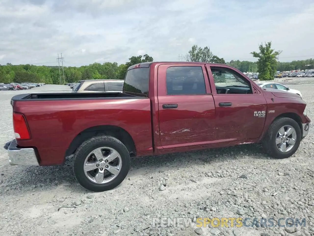 3 fotografías del automóvil dañado 1C6RR6KT8KS750560 RAM 1500 2019