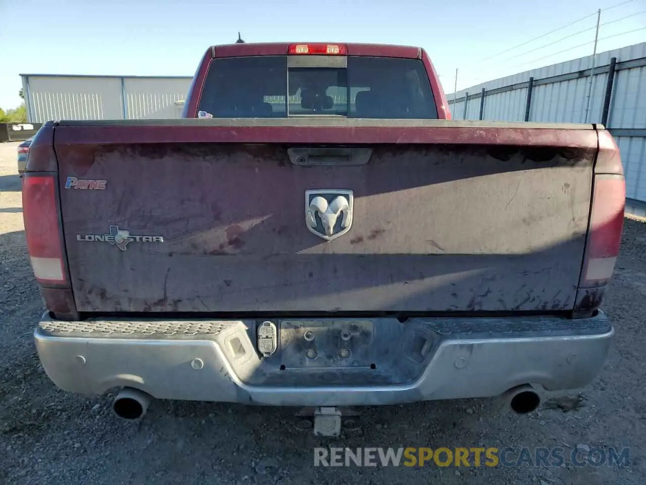 6 fotografías del automóvil dañado 1C6RR6LT7KS539462 RAM 1500 2019