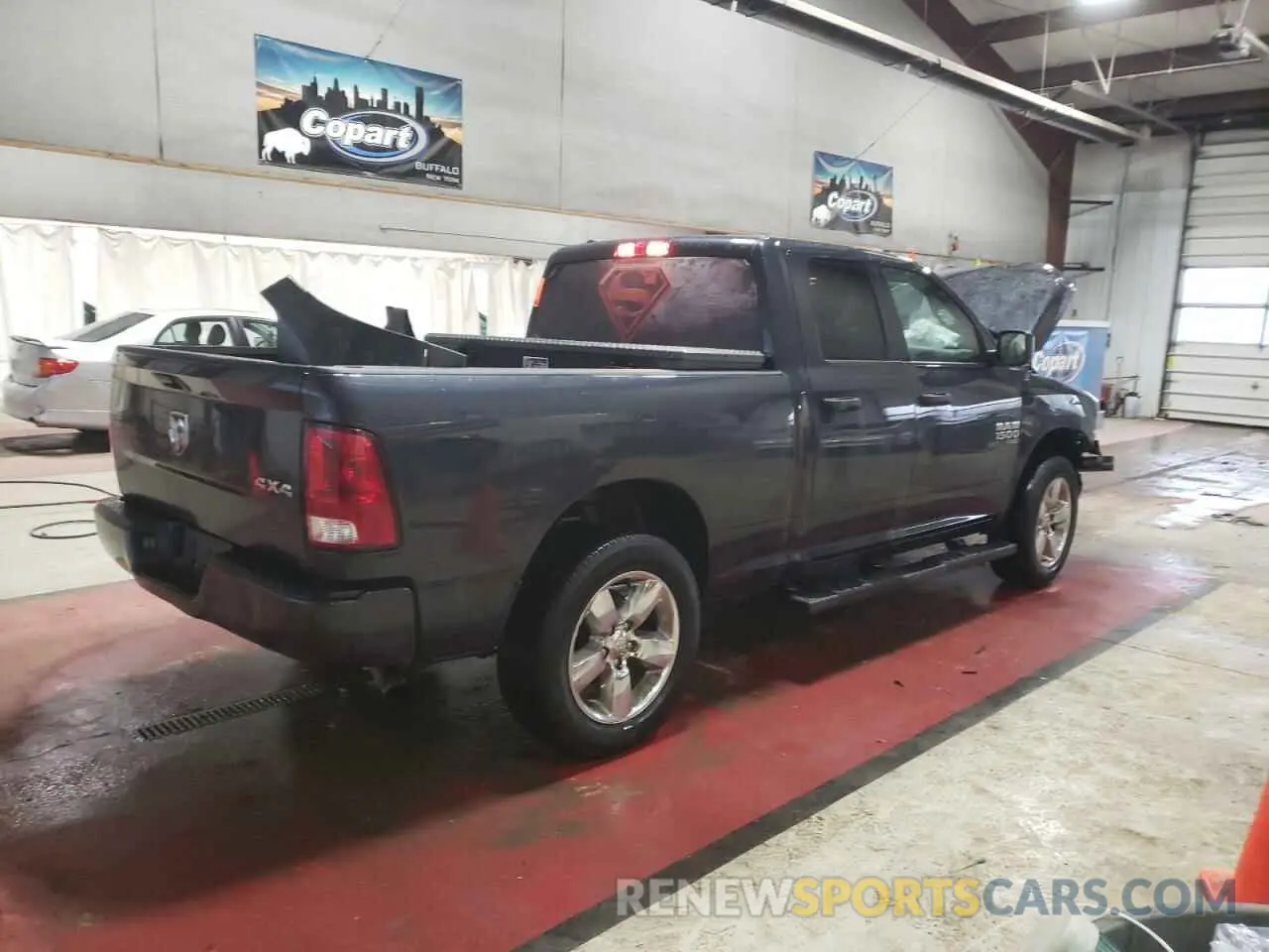 3 fotografías del automóvil dañado 1C6RR7FG0KS705471 RAM 1500 2019