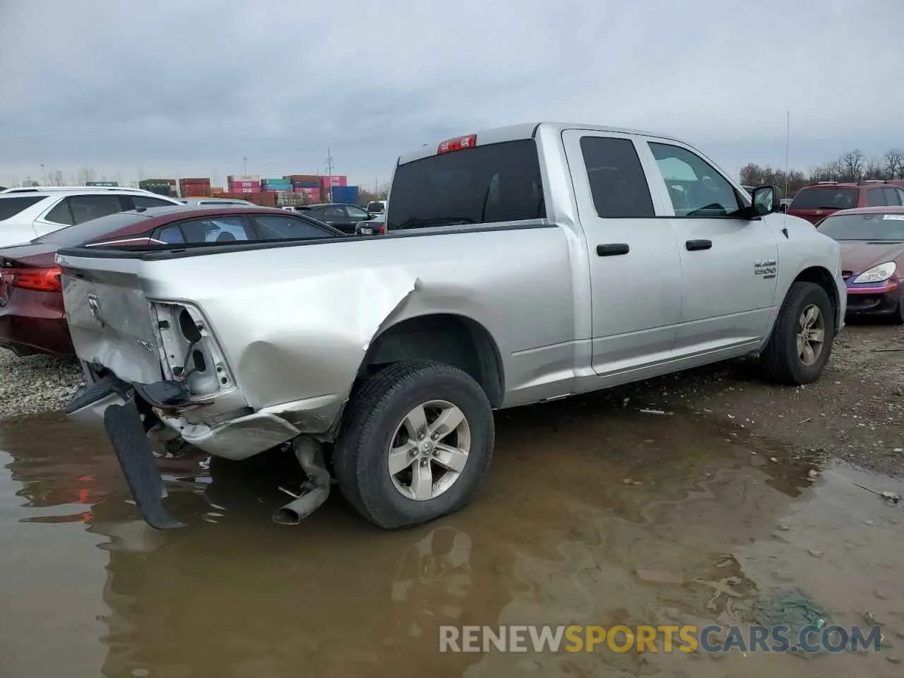 3 fotografías del automóvil dañado 1C6RR7FG1KS536478 RAM 1500 2019