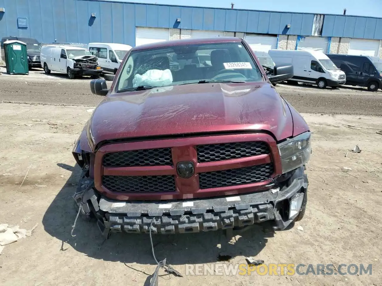 5 fotografías del automóvil dañado 1C6RR7FG2KS568503 RAM 1500 2019