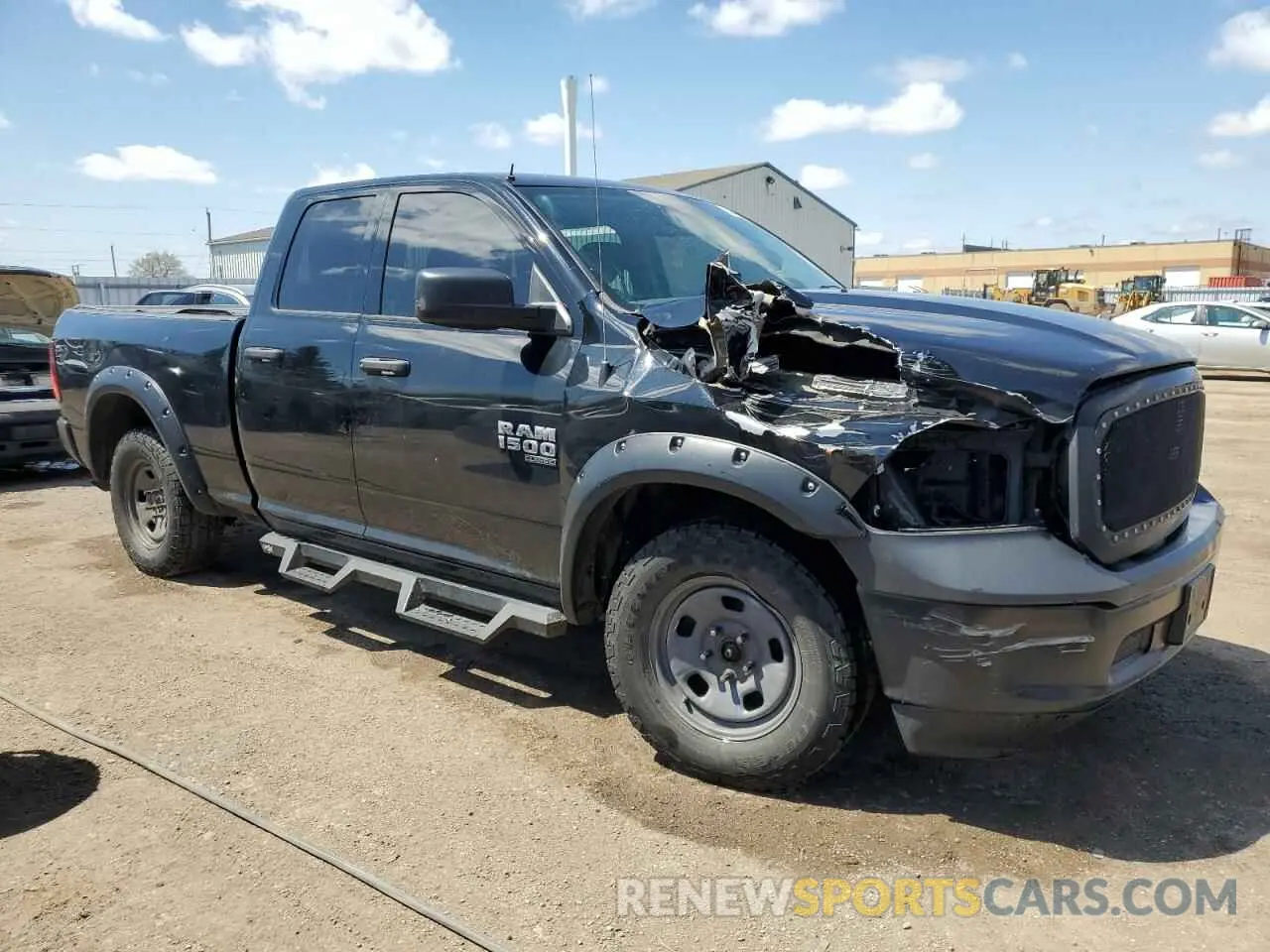 4 fotografías del automóvil dañado 1C6RR7FG2KS686650 RAM 1500 2019