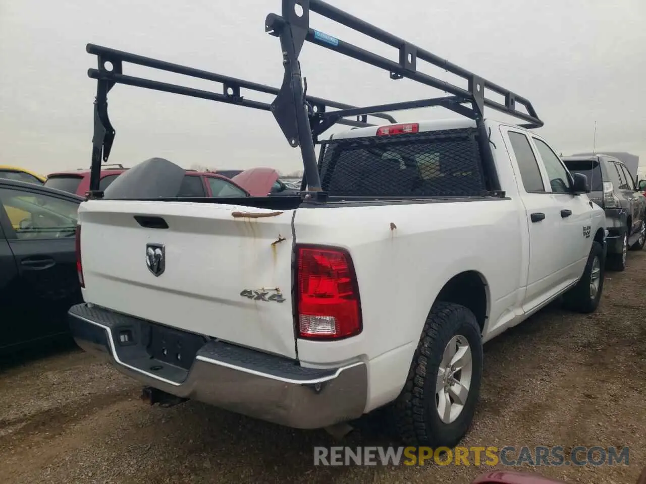 3 fotografías del automóvil dañado 1C6RR7FG5KS685508 RAM 1500 2019