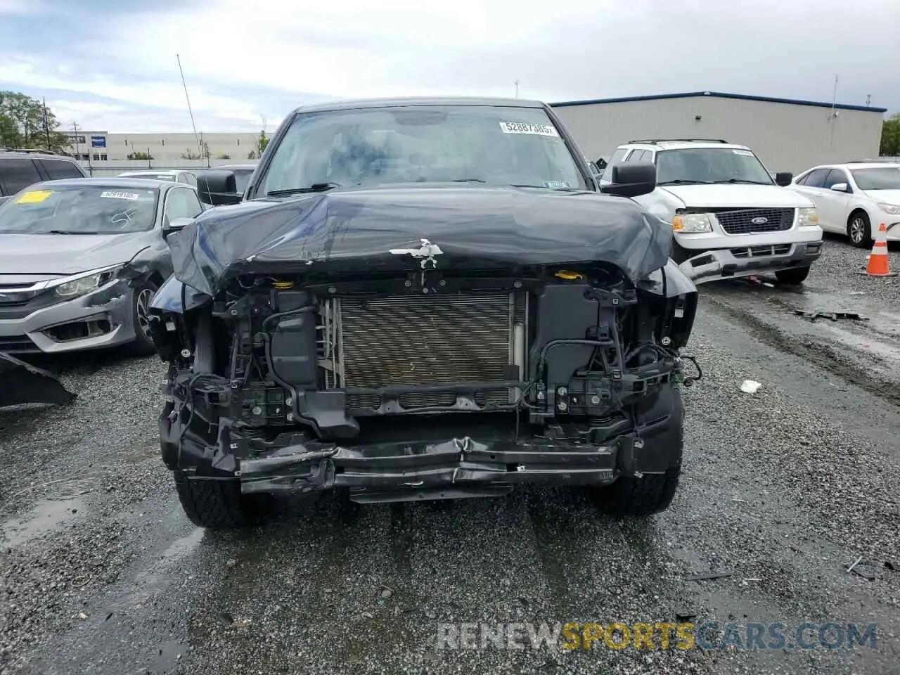 5 fotografías del automóvil dañado 1C6RR7FGXKS705459 RAM 1500 2019