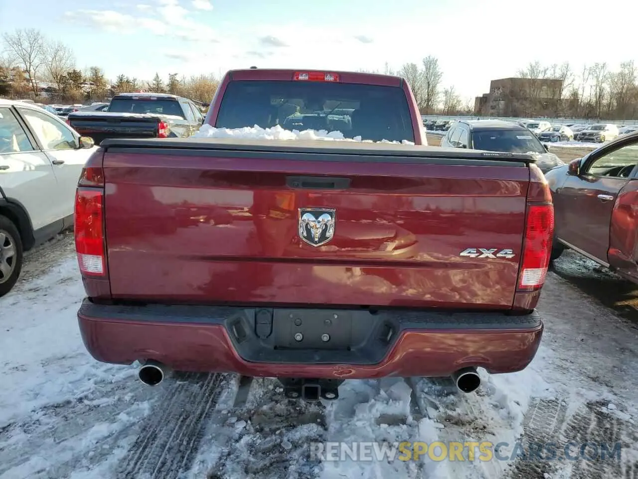 6 fotografías del automóvil dañado 1C6RR7FTXKS517263 RAM 1500 2019