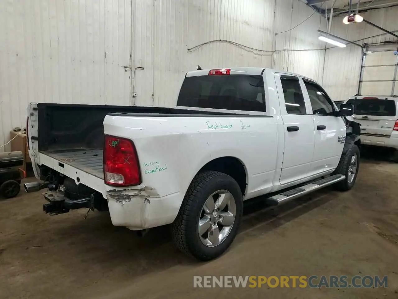 3 fotografías del automóvil dañado 1C6RR7FTXKS725059 RAM 1500 2019