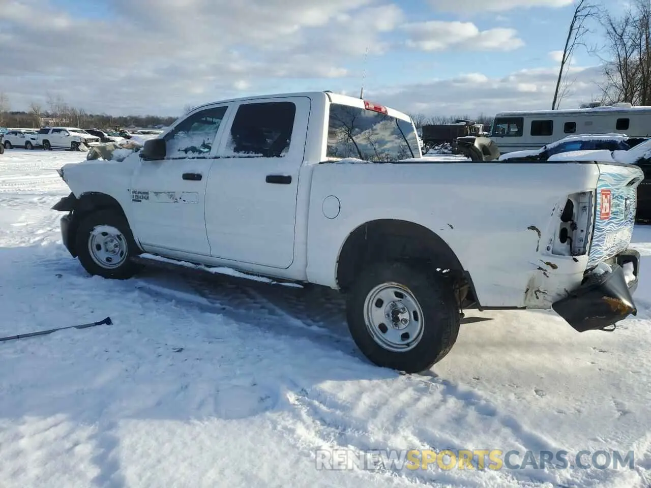 2 fotografías del automóvil dañado 1C6RR7KG2KS672110 RAM 1500 2019