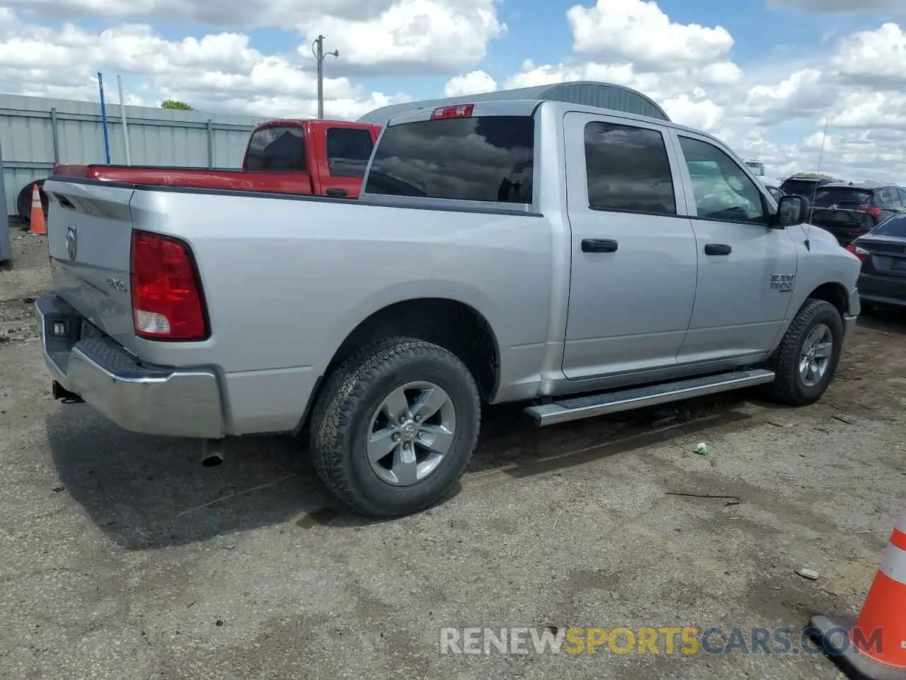 3 fotografías del automóvil dañado 1C6RR7KG3KS501933 RAM 1500 2019