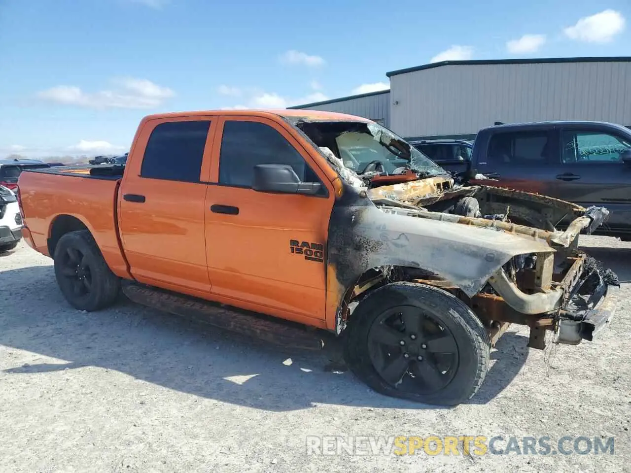 4 fotografías del automóvil dañado 1C6RR7KT7KS615950 RAM 1500 2019