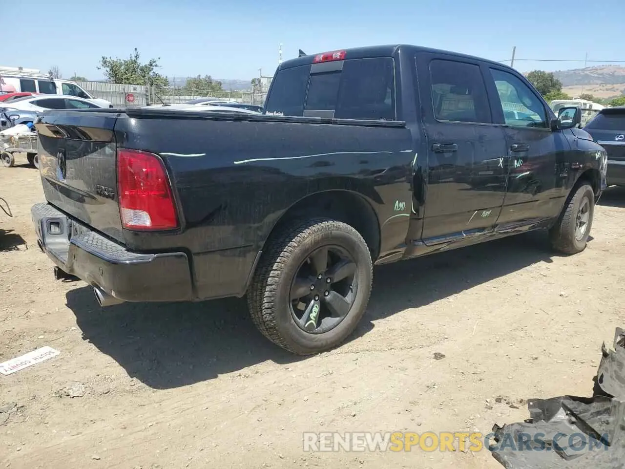 3 fotografías del automóvil dañado 1C6RR7LT2KS568891 RAM 1500 2019