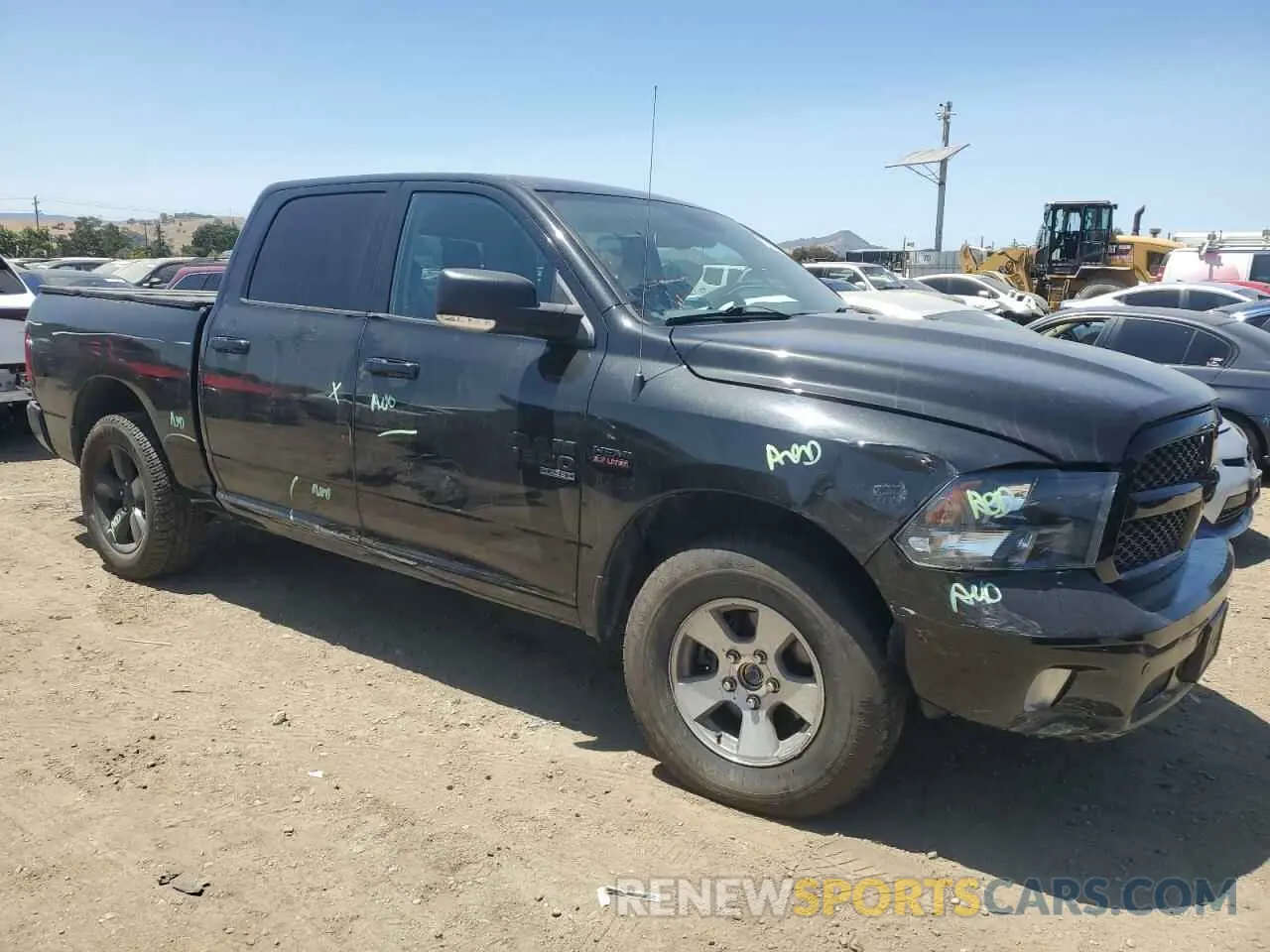 4 fotografías del automóvil dañado 1C6RR7LT2KS568891 RAM 1500 2019
