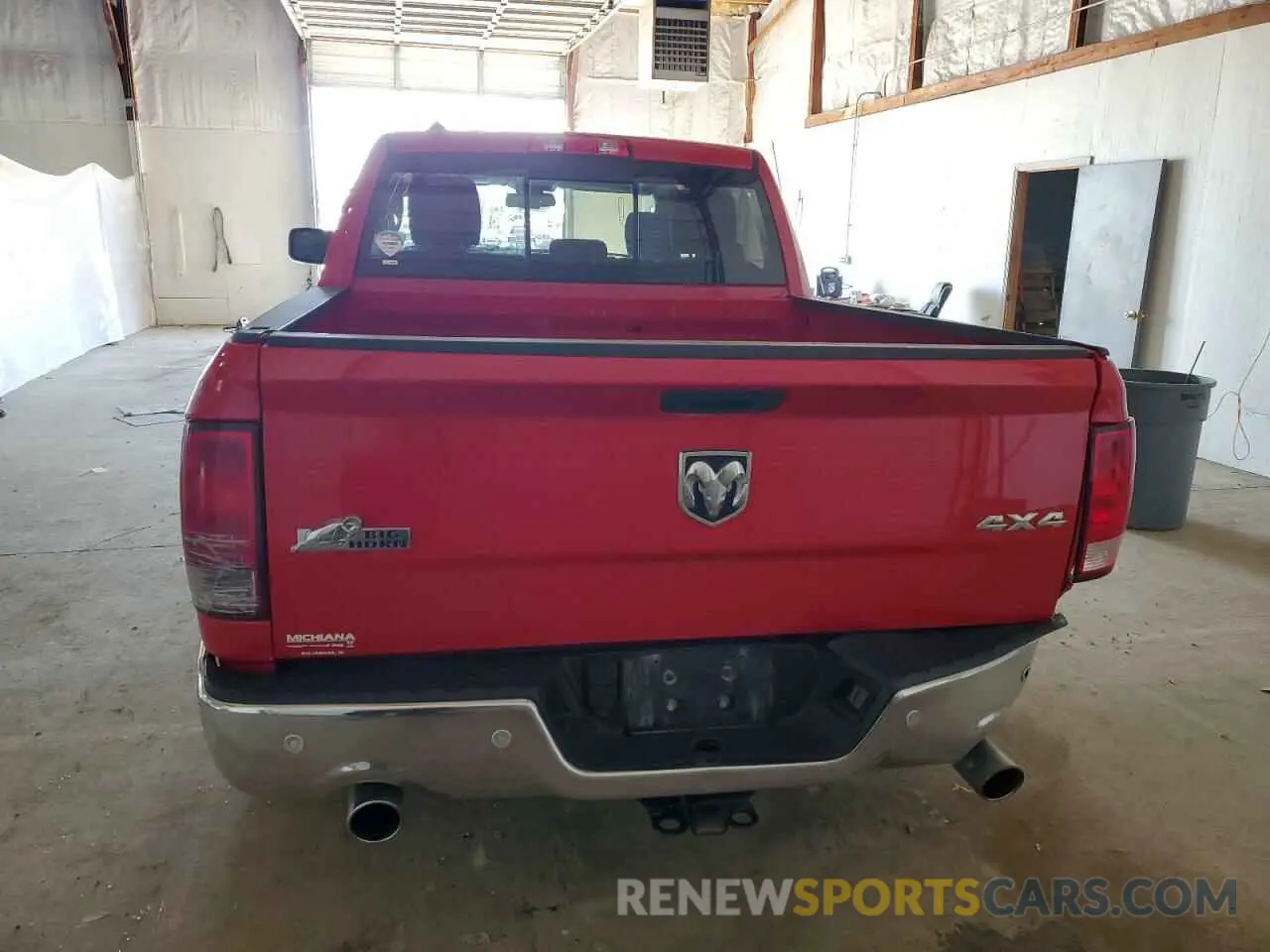 6 fotografías del automóvil dañado 1C6RR7LT5KS689818 RAM 1500 2019