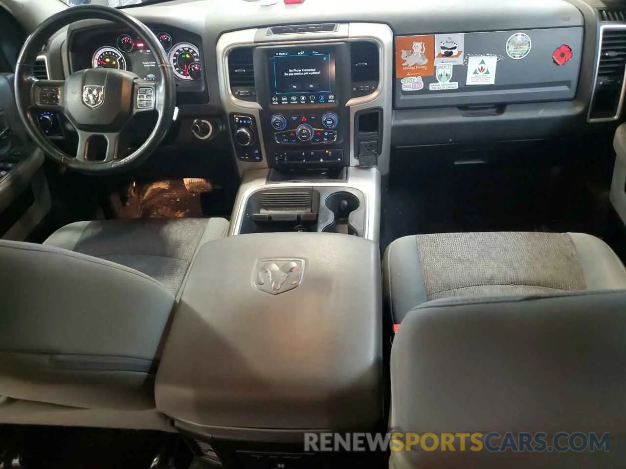 8 fotografías del automóvil dañado 1C6RR7LT6KS685373 RAM 1500 2019