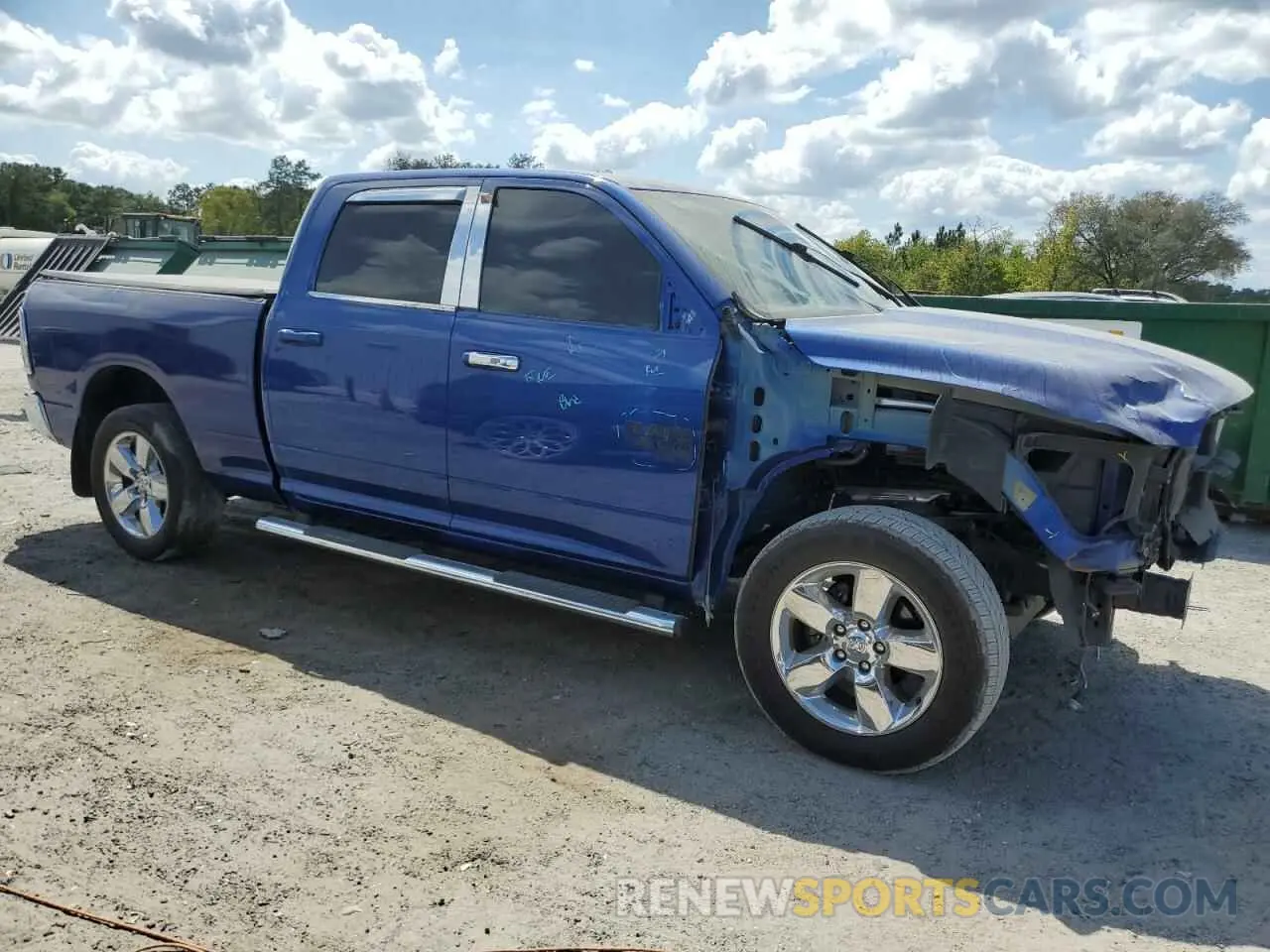 4 fotografías del automóvil dañado 1C6RR7TT0KS521875 RAM 1500 2019