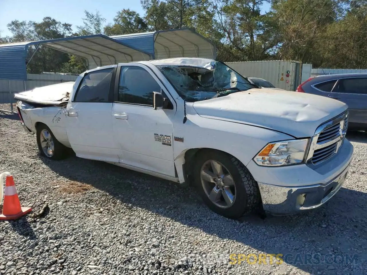 4 fotografías del automóvil dañado 1C6RR7TT3KS645722 RAM 1500 2019