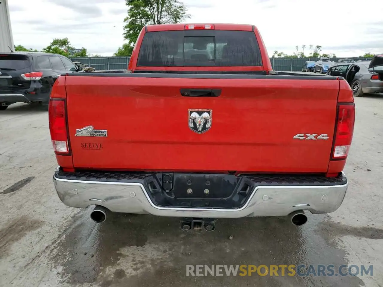 6 fotografías del automóvil dañado 1C6RR7TT6KS566965 RAM 1500 2019
