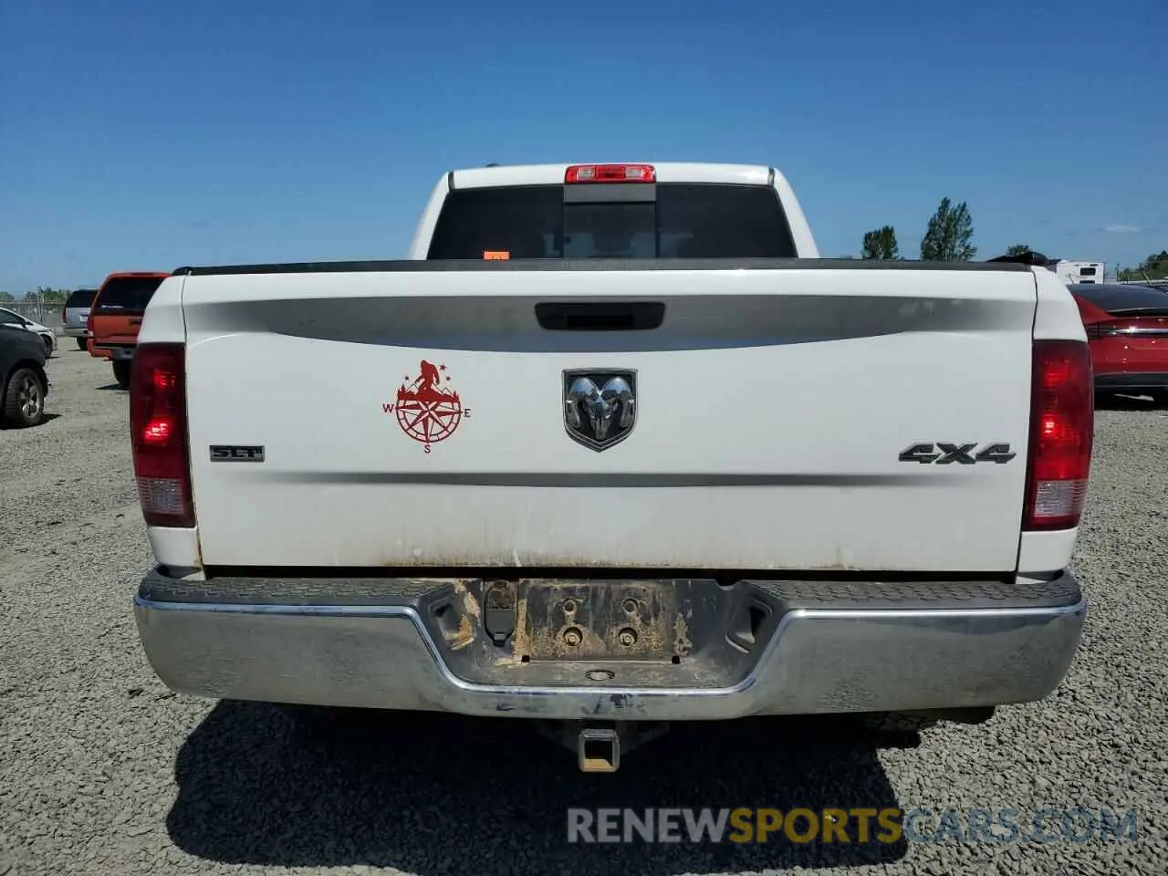 6 fotografías del automóvil dañado 1C6RR7TT7KS634609 RAM 1500 2019