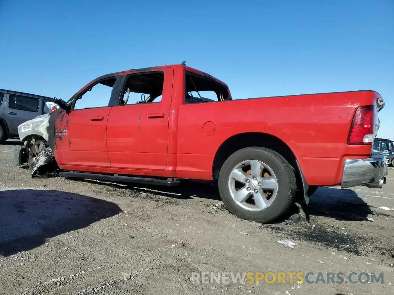 2 fotografías del automóvil dañado 1C6RR7TT7KS687665 RAM 1500 2019