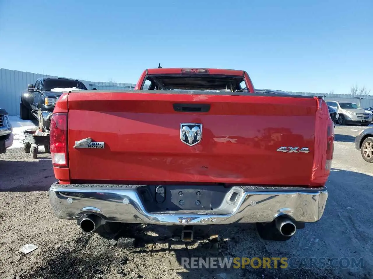 6 fotografías del automóvil dañado 1C6RR7TT7KS687665 RAM 1500 2019