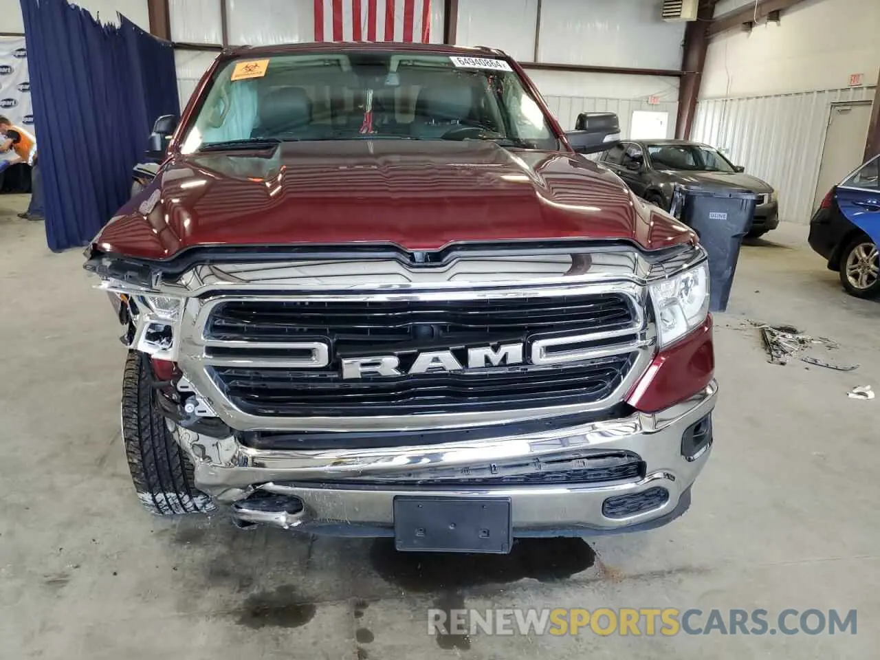 5 fotografías del automóvil dañado 1C6RREBT3KN639486 RAM 1500 2019