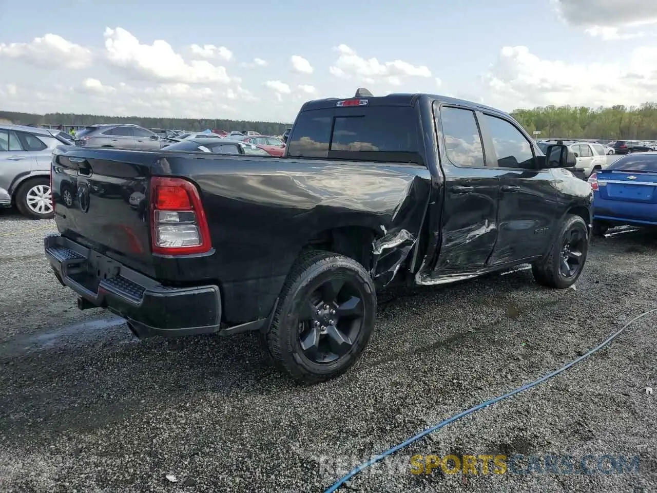 3 fotografías del automóvil dañado 1C6RREBT9KN568519 RAM 1500 2019