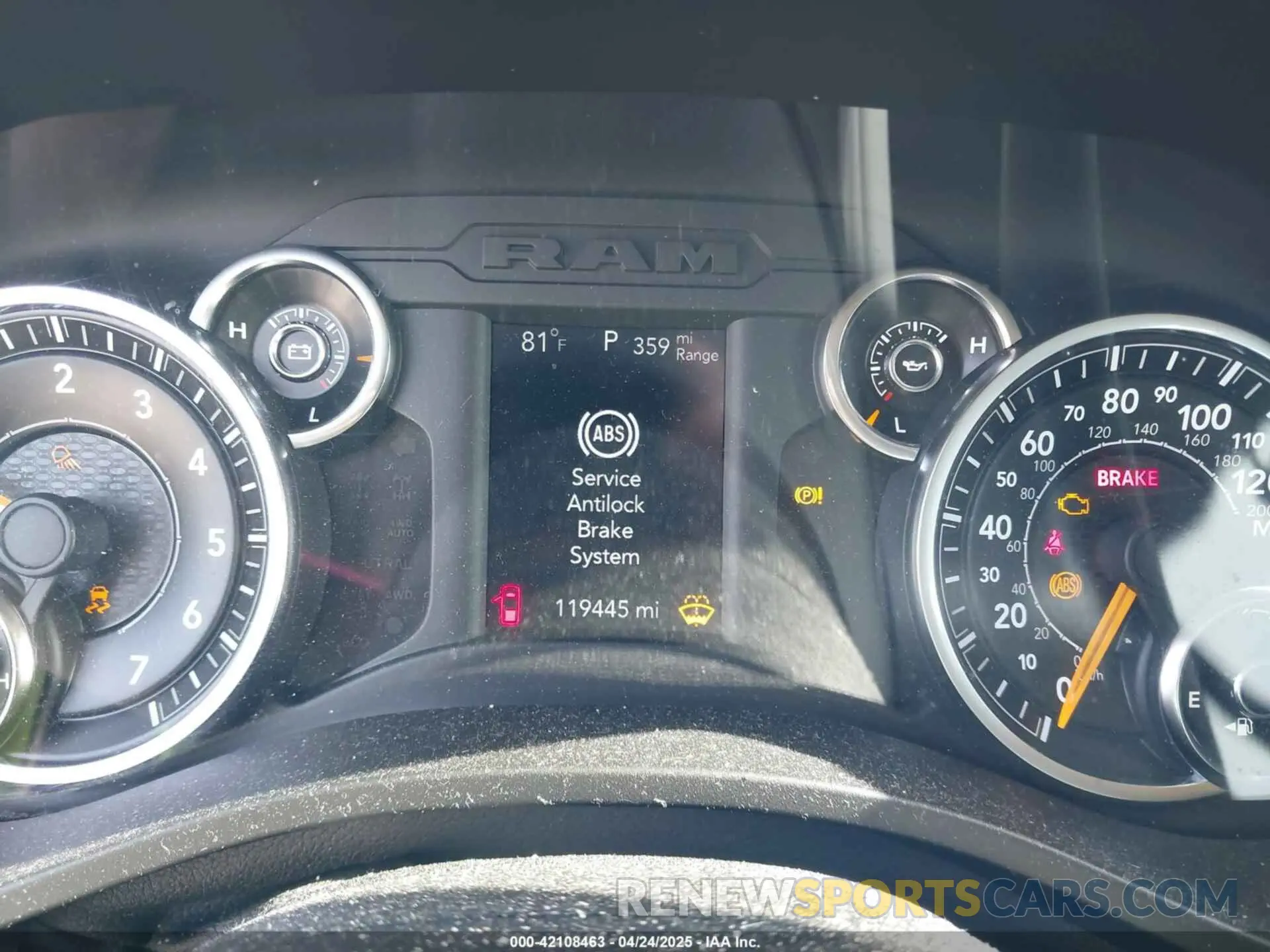 7 fotografías del automóvil dañado 1C6RRECT2KN614786 RAM 1500 2019