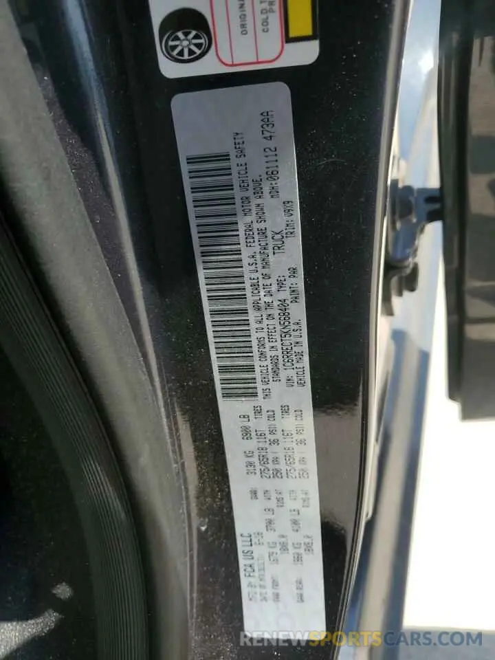 12 fotografías del automóvil dañado 1C6RRECT5KN568404 RAM 1500 2019