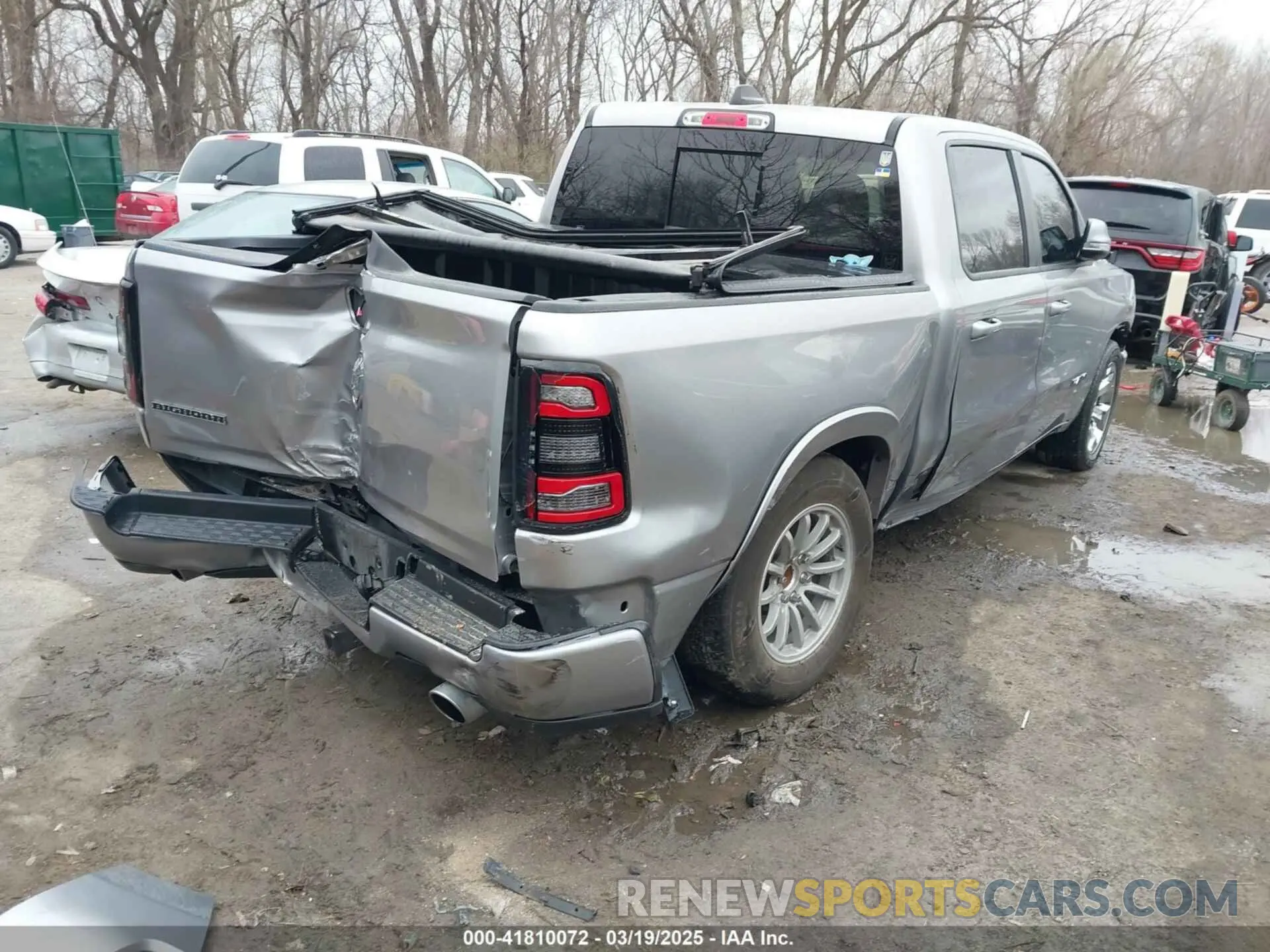 4 fotografías del automóvil dañado 1C6RREFT0KN705714 RAM 1500 2019