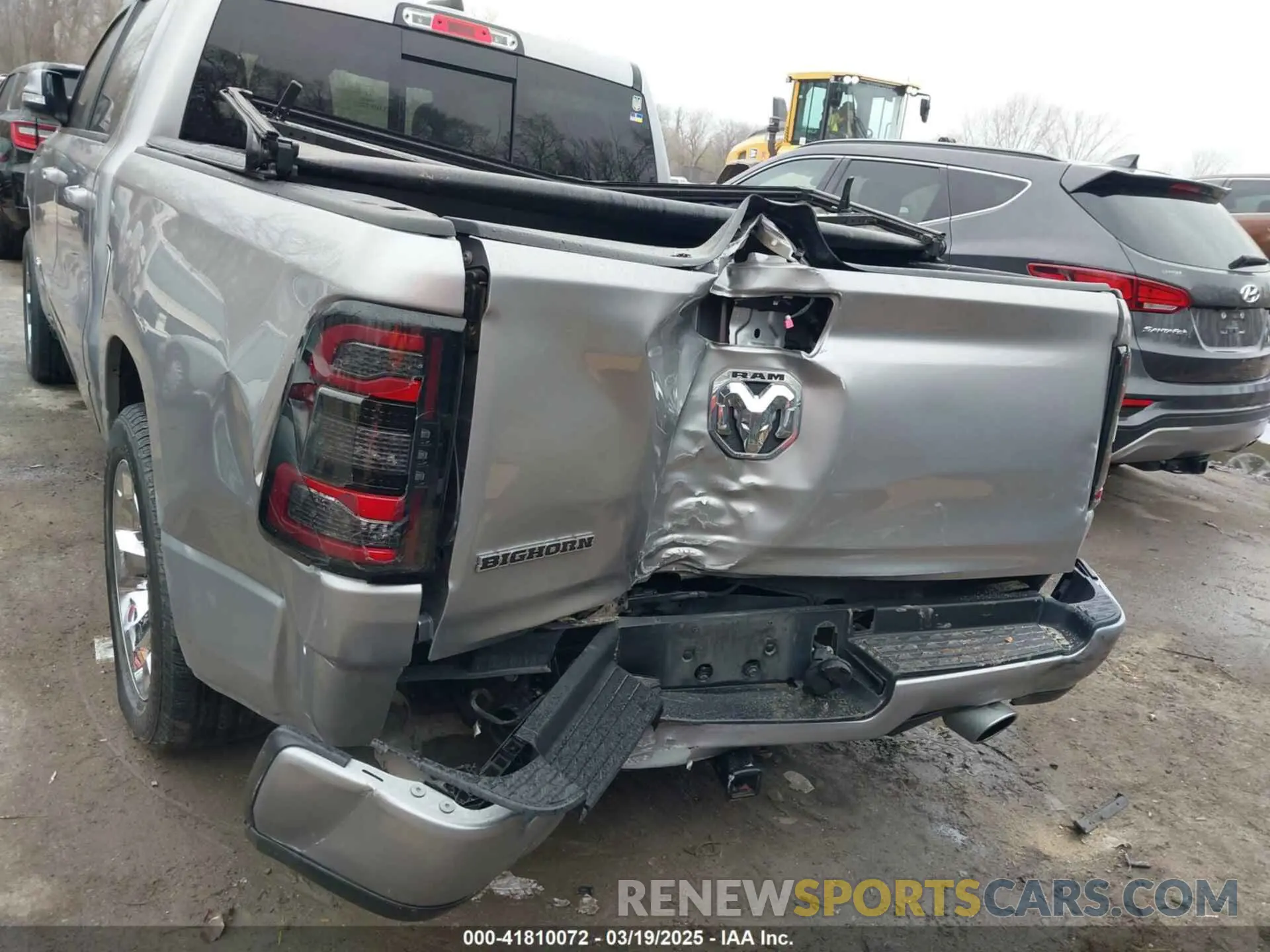 6 fotografías del automóvil dañado 1C6RREFT0KN705714 RAM 1500 2019