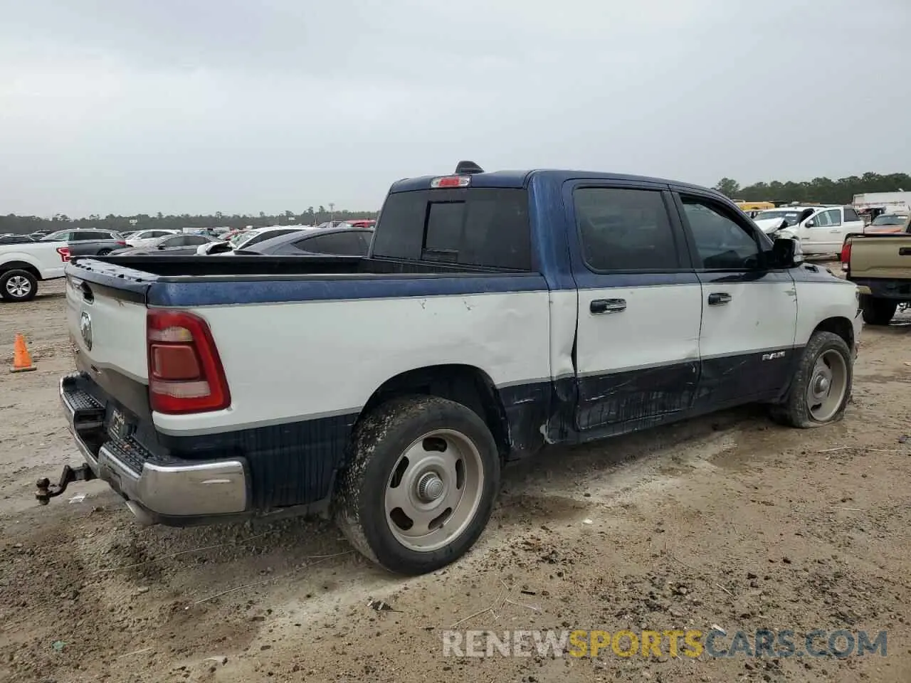 3 fotografías del automóvil dañado 1C6RREFT2KN530950 RAM 1500 2019