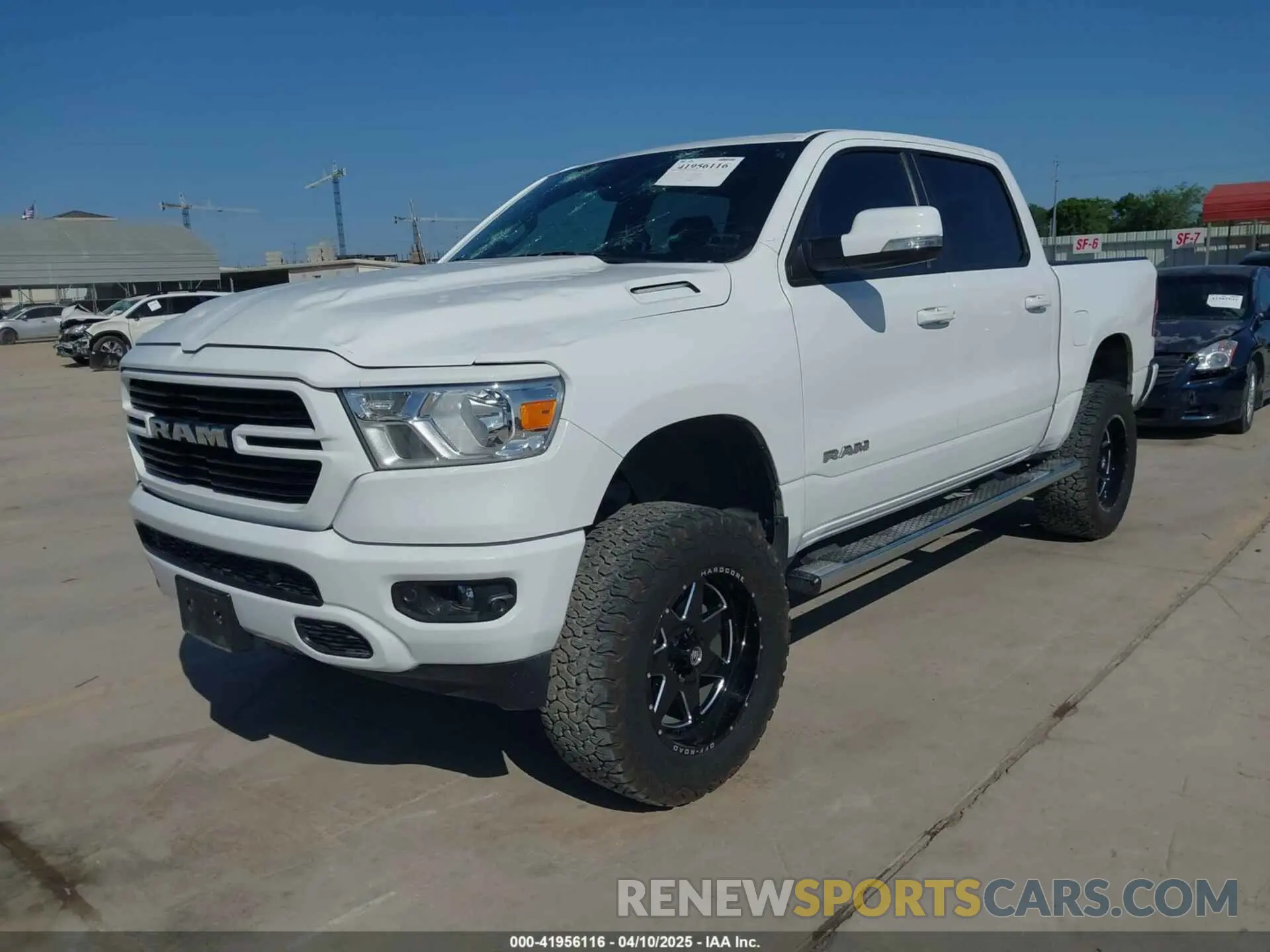 2 fotografías del automóvil dañado 1C6RREFT3KN717033 RAM 1500 2019