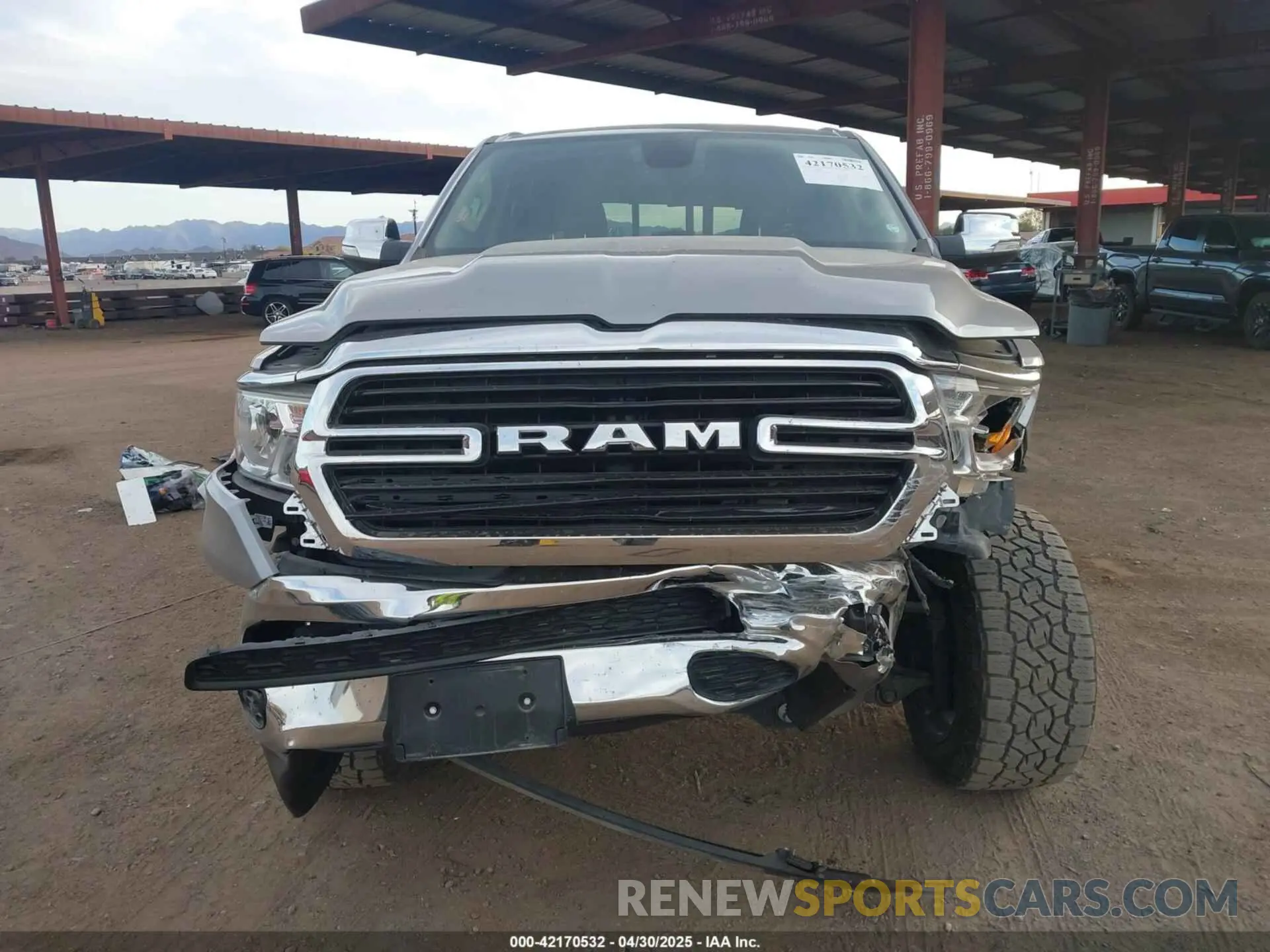 12 fotografías del automóvil dañado 1C6RREFT4KN828335 RAM 1500 2019