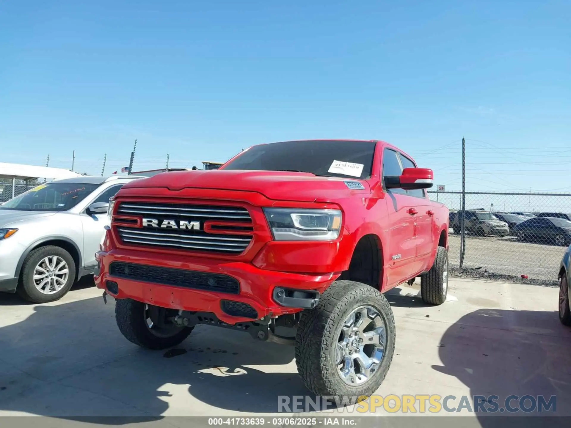 2 fotografías del automóvil dañado 1C6RREFT5KN548004 RAM 1500 2019