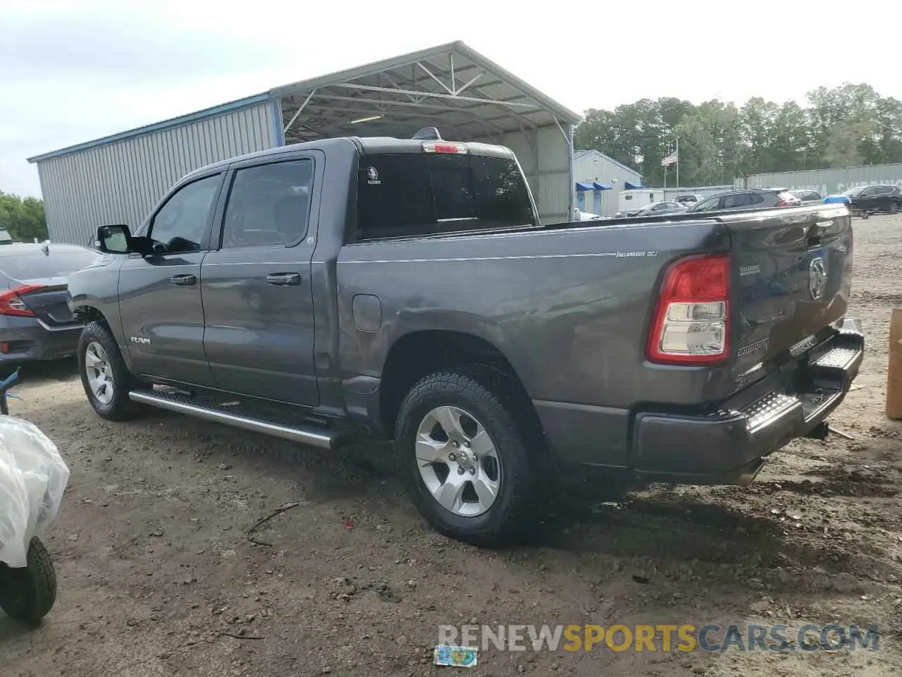 2 fotografías del automóvil dañado 1C6RREFT8KN548689 RAM 1500 2019