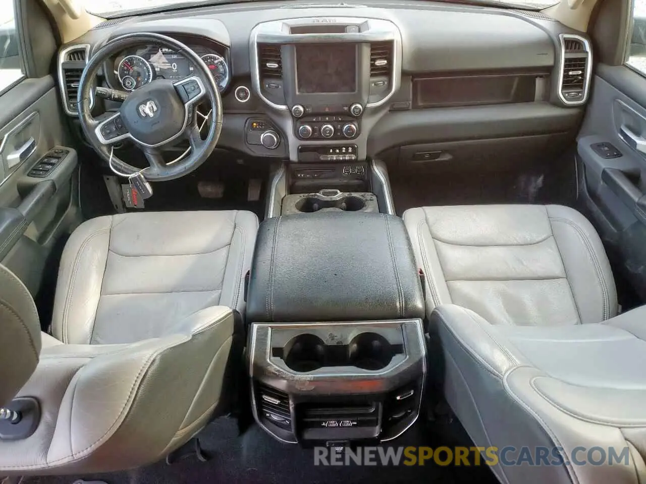 8 fotografías del automóvil dañado 1C6RREFT9KN596217 RAM 1500 2019