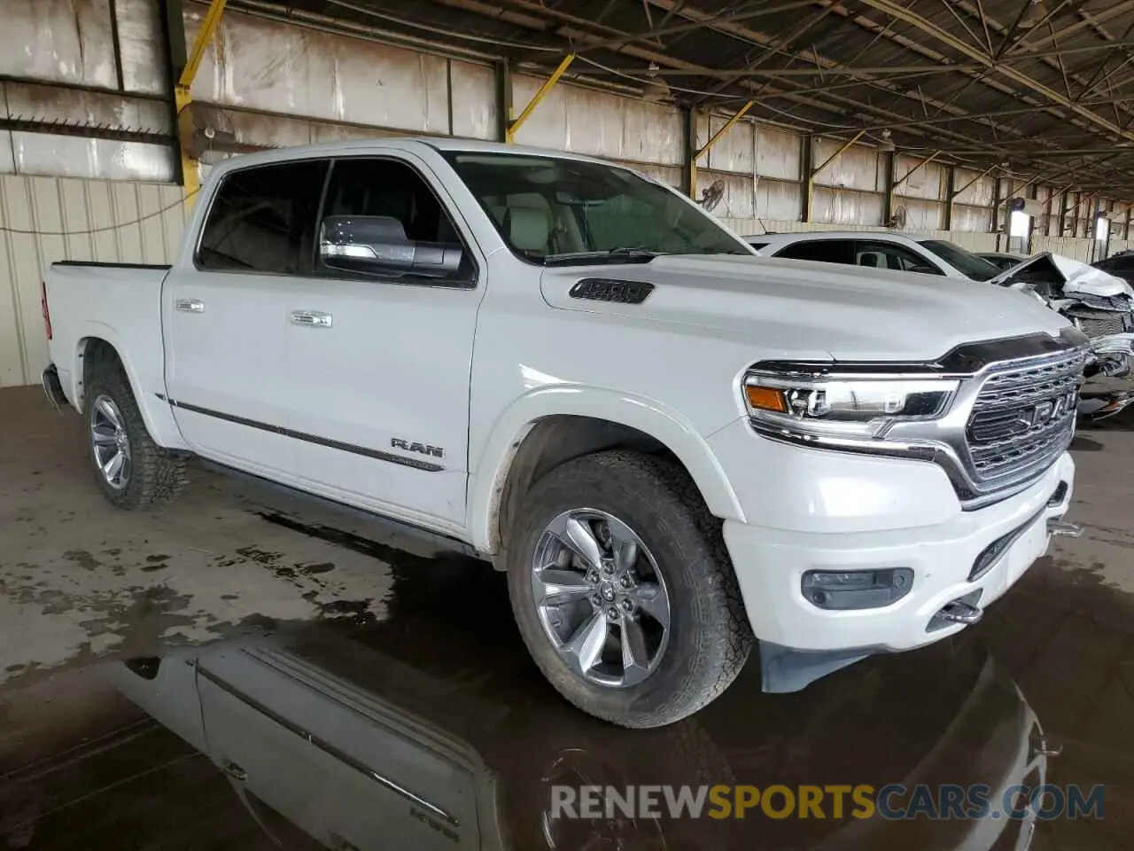 4 fotografías del automóvil dañado 1C6RREHT4KN771003 RAM 1500 2019