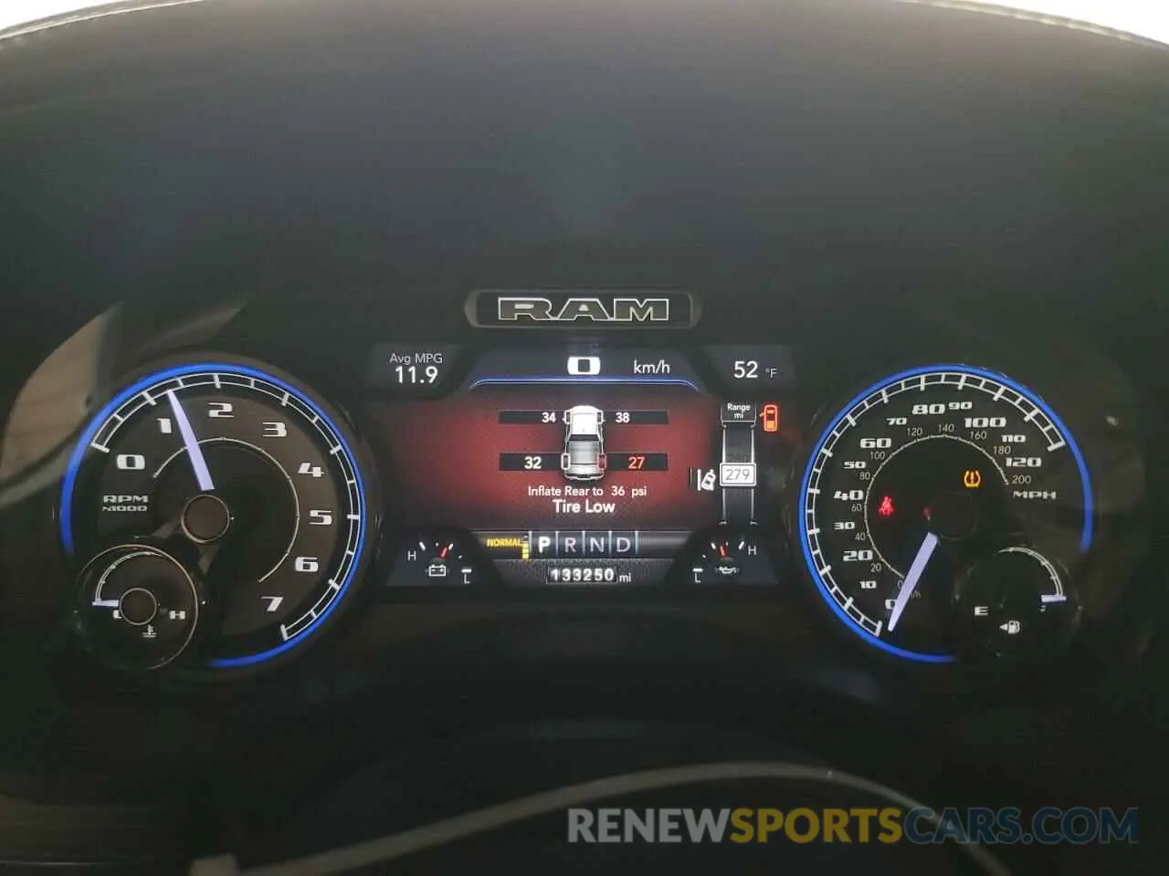 9 fotografías del automóvil dañado 1C6RREHT4KN771003 RAM 1500 2019