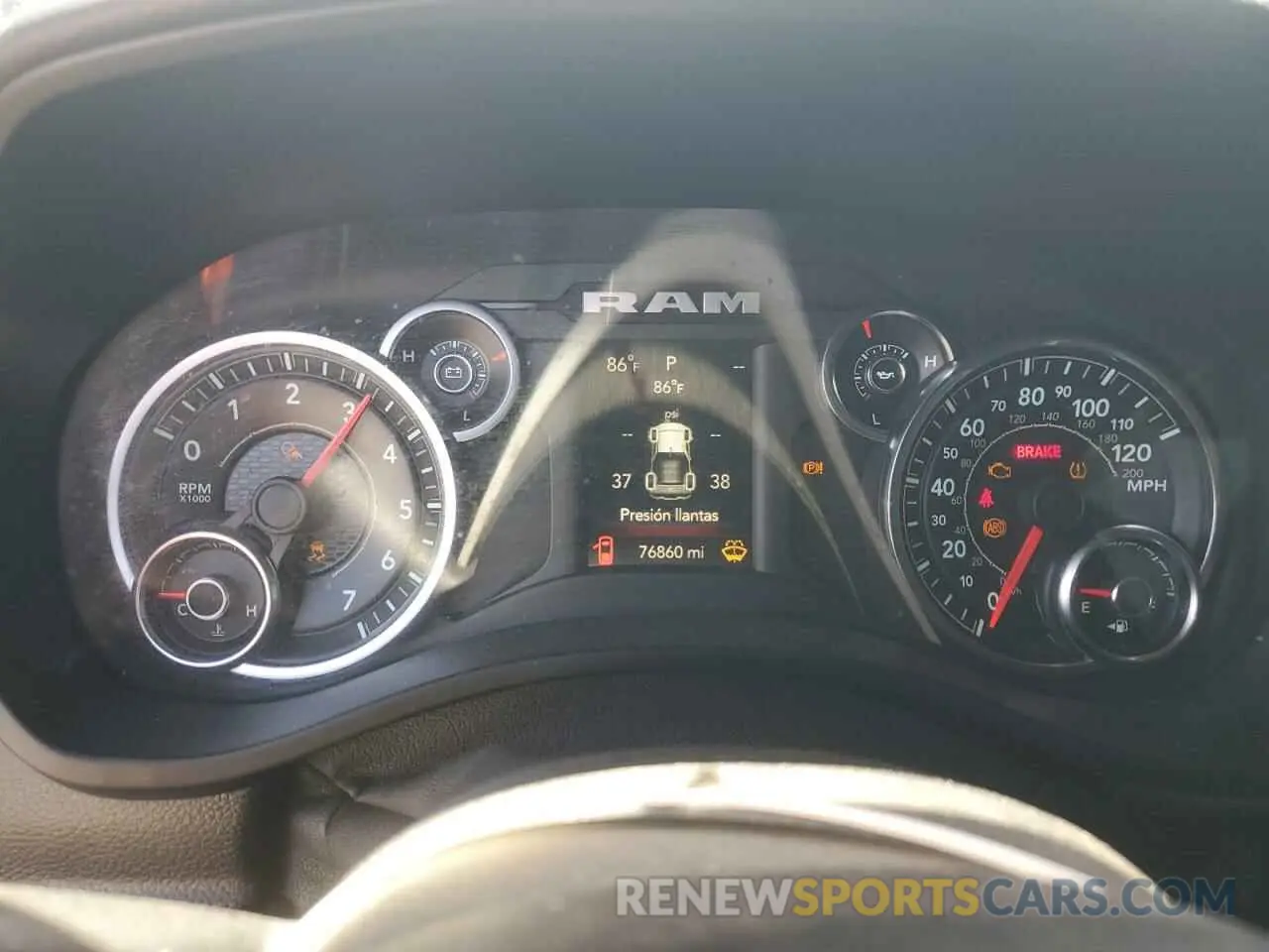 9 fotografías del automóvil dañado 1C6RREMT4KN894757 RAM 1500 2019