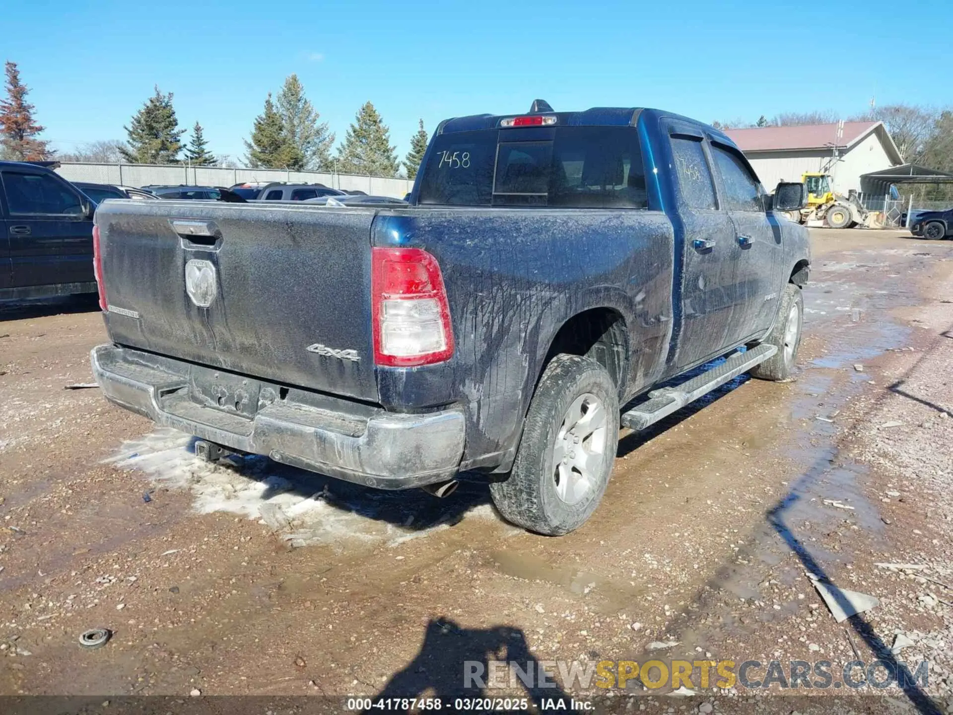 4 fotografías del automóvil dañado 1C6RRFBG4KN916221 RAM 1500 2019