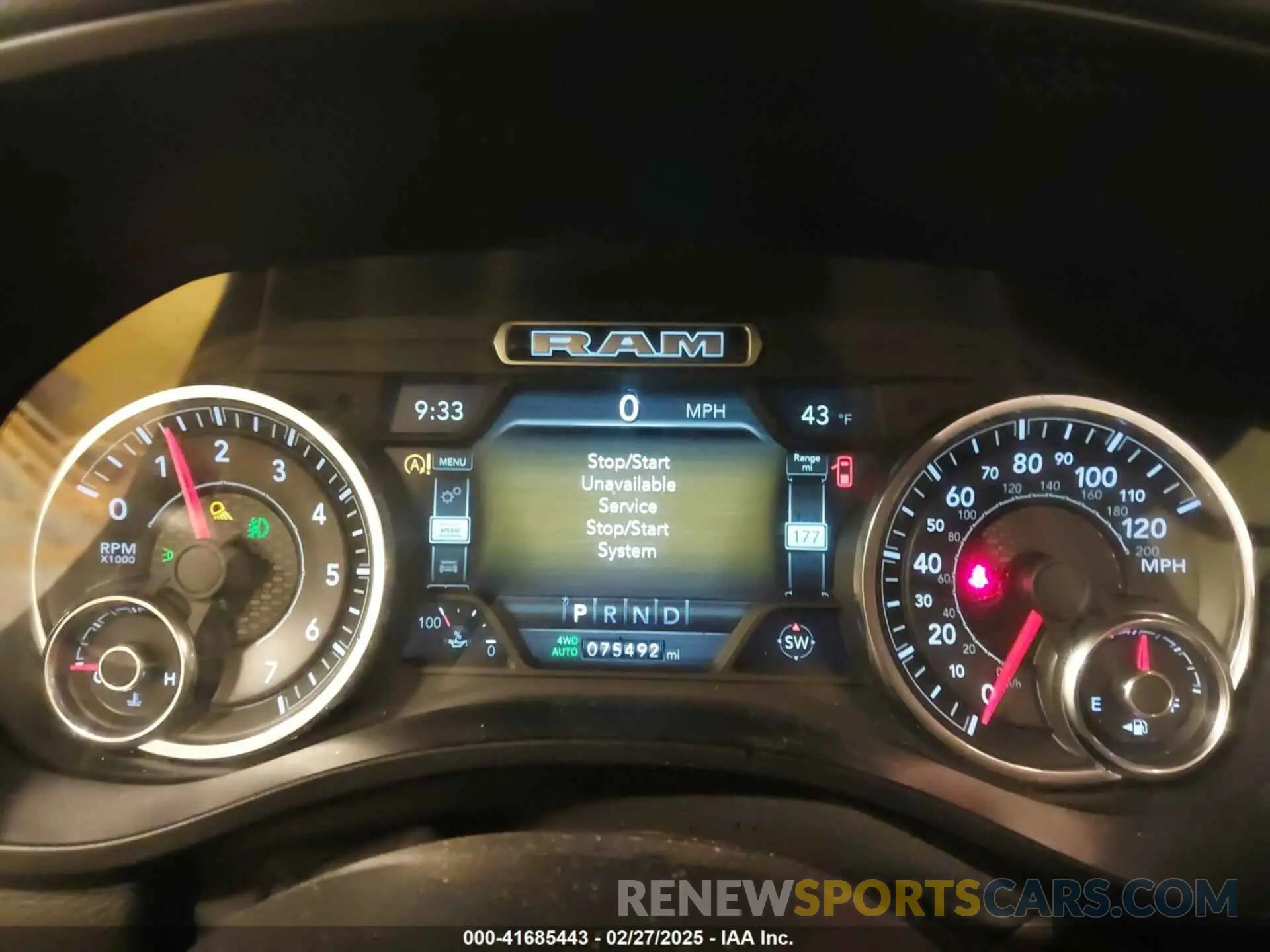 7 fotografías del automóvil dañado 1C6RRFFG0KN818782 RAM 1500 2019