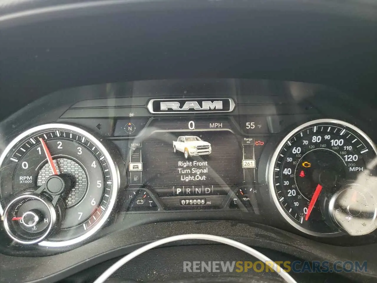 9 fotografías del automóvil dañado 1C6RRFFG0KN818815 RAM 1500 2019
